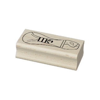 Left Footprint of extraterrestrial rubber stamp