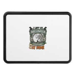 Left Halloween Costume Home Tree Cat Pumpkins_1 Hitch Cover