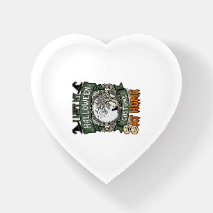Left Halloween Costume Home Tree Cat Pumpkins_1 Paperweight