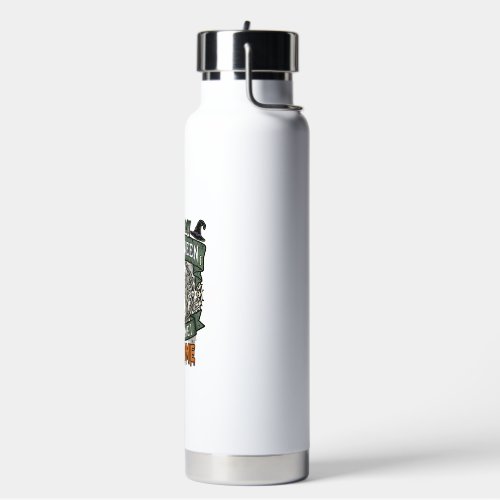 Left Halloween Costume Home Tree Cat Pumpkins_1 Water Bottle