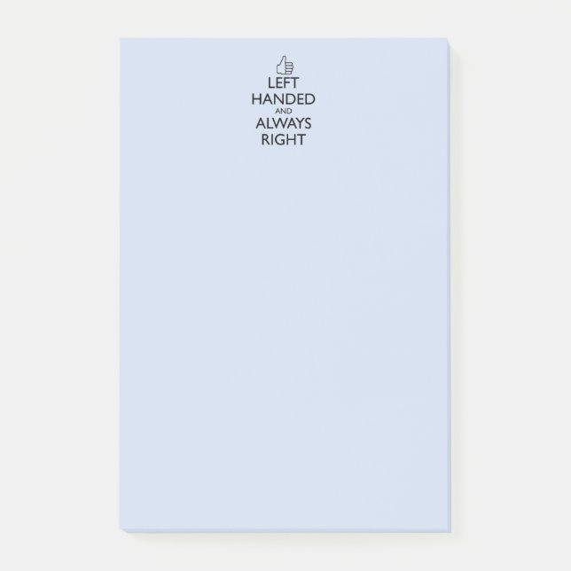 LEFT HANDED AND ALWAYS RIGHT NOTES (Front)