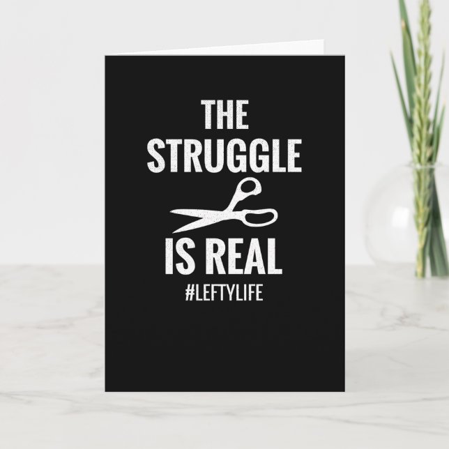 Left Handed Gifts | Lefty Left Hander Left Handed Card (Front)