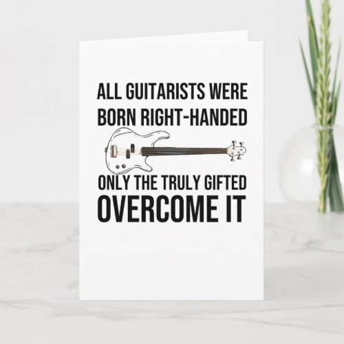 Left_Handed Guitarist Gift Lefty Guitar Player Card