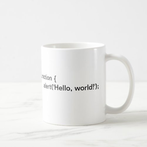 Left Handed Hello World Mug