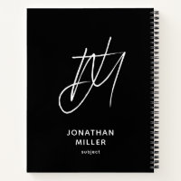 Left-Handed Modern Monogram Black