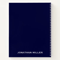 Left-Handed Navy Blue and White Personalized Name