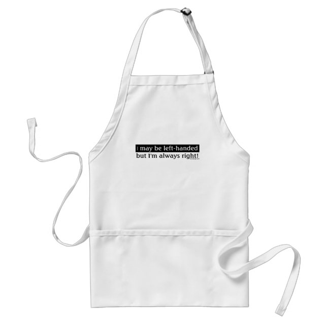 Left-handed people adult apron (Front)