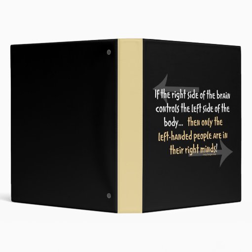 Lefthanded people Binder Zazzle