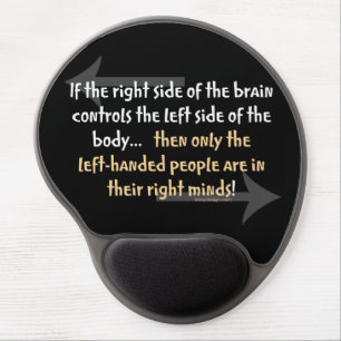 Left-handed people gel mouse pad