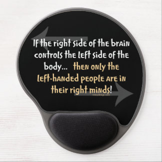 Left-handed people gel mouse pad