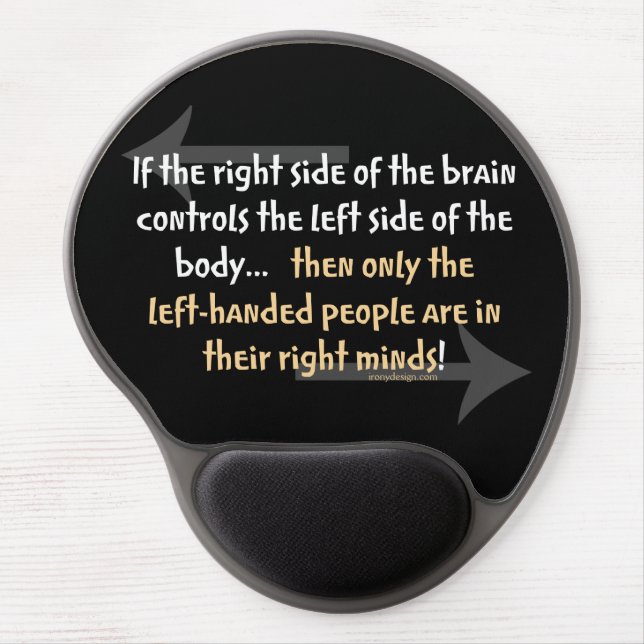 Left-handed people gel mouse pad (Front)