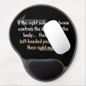 Left-handed people gel mouse pad (Left Side)