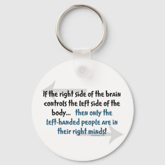 Left-handed people keychain