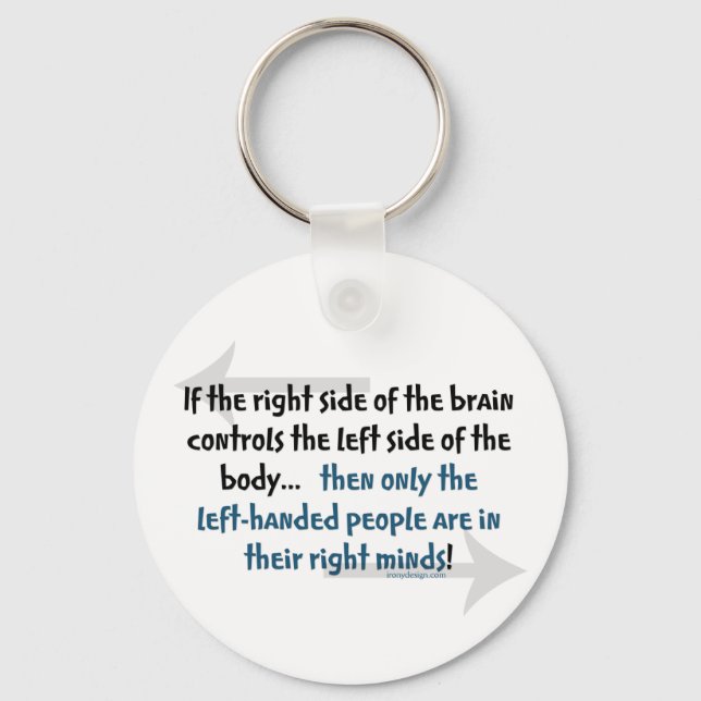 Left-handed people keychain (Front)