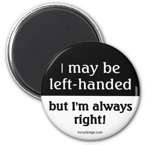 Left_handed people magnet