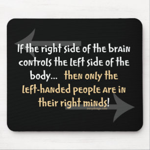 Left-handed people mouse pad