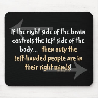 Left-handed people mouse pad