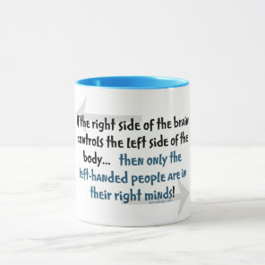 Left-handed people mug