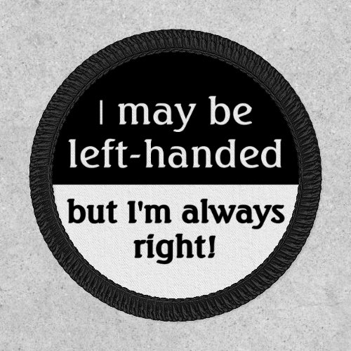 Left_handed people patch