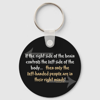Left-handed people Saying Keychain