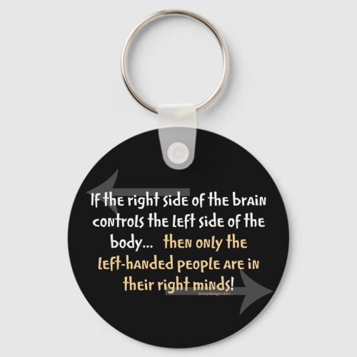 Left_handed people Saying Keychain