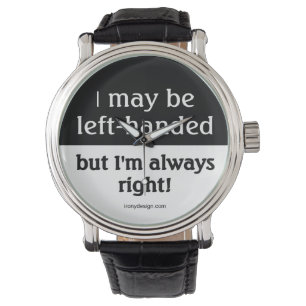 Left-handed people watch