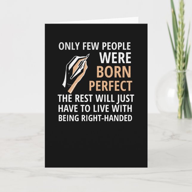 Left Handed Person Gifts Proud Lefty Left Hander Card (Front)