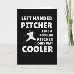 Left Handed Pitcher Gift Lefty Pitcher Baseball Card