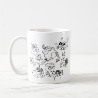 Left-handed plot bunnies mug
