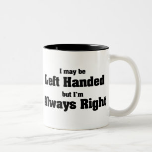 Left Handed Two-Tone Coffee Mug