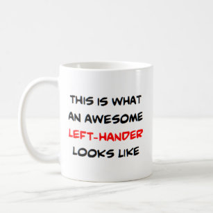 CTIGERS Funny Mugs Left-handed Mug Gifts for Left Handers Day Funny Gag  Gifts Cup 11oz YELLOW