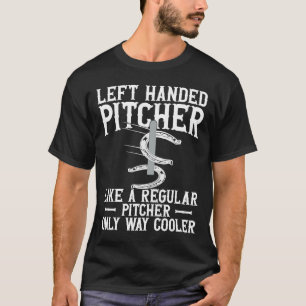 Left Hander Pitcher Are Cooler Horseshoe Pitching T-Shirt