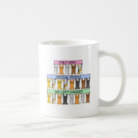 Left Handers Day August 13th Cartoon Cats Coffee Mug