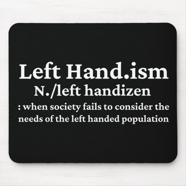 Left Hander's Mouse Pad (Front)