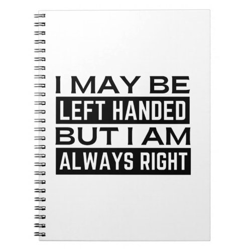 Left Handers Notebook
