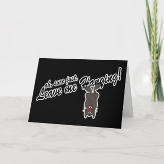 Left Hanging Vampire Bat Card