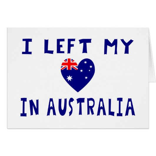 Left heart Australia Cards (Front Horizontal)