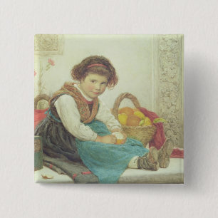 Left in charge pinback button