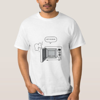 “Left on Read” Microwave Chat Bubble Graphic  T-Shirt