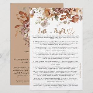 Left Right Baby in Bloom Floral Baby Shower 