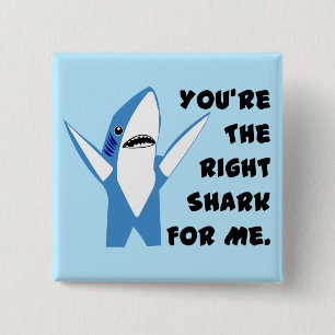 Left Shark Dancing Valentine Button