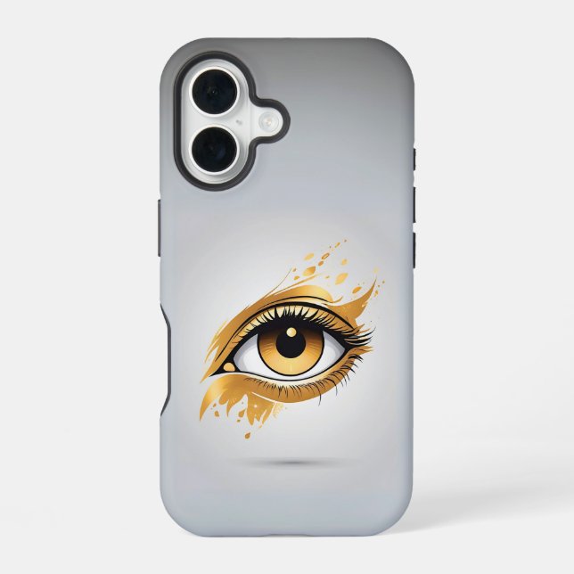 Left Side Golden Eye Iphone Case (Back)