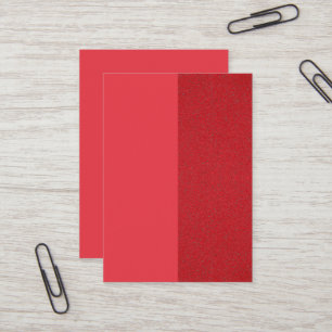 Left Smooth Tomato Red Business Card – Customize