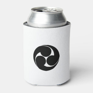 Left Three Tomoe (Outline) Can Cooler