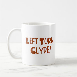 left turn clyde coffee mug