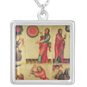 Left wing of the High Altar of St. Peter's Silver Plated Necklace