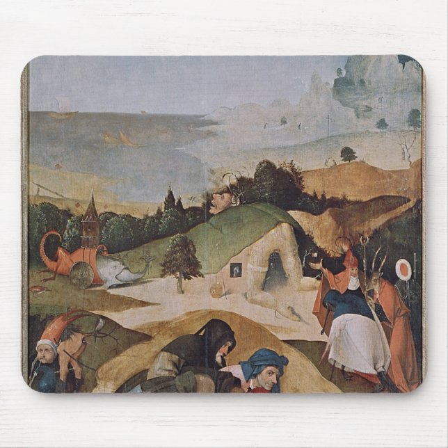 Left wing of the Triptych of the Temptation of Mouse Pad (Front)