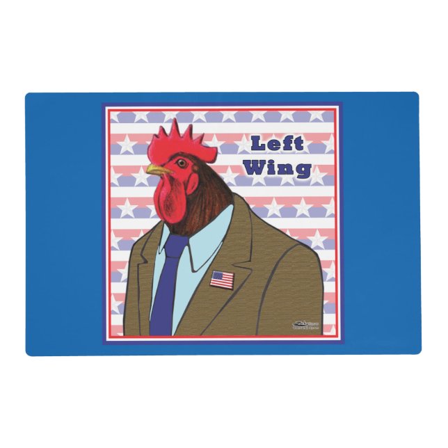 Left Wing Rooster Placemat (Front)