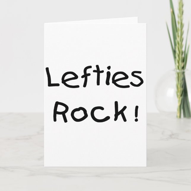 Lefties Rock Card (Front)