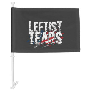Leftist Tears Liberal Democrats Kamal Harris  Car Flag